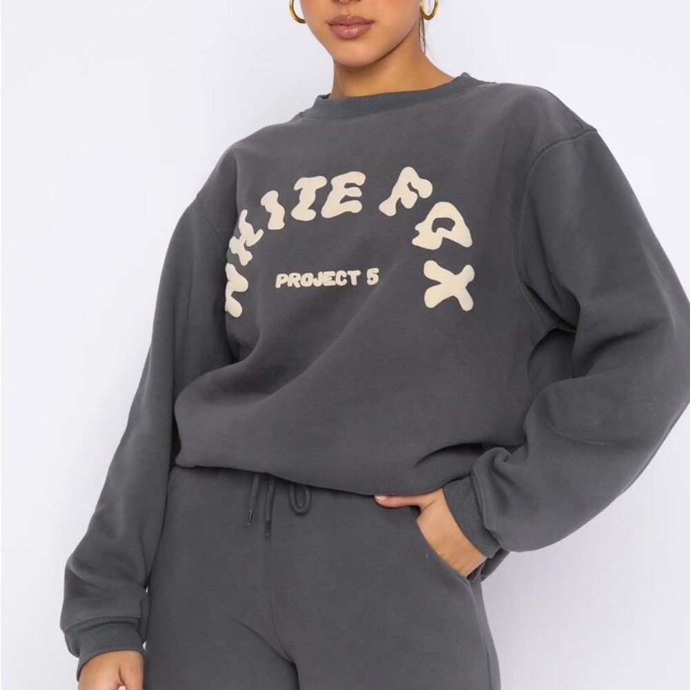 White Fox Crewneck Sweatshirt